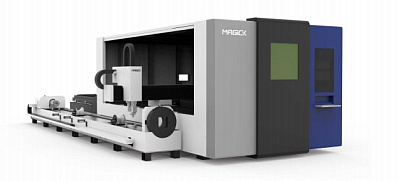 Защищённый закрытый волоконный лазерный станок для резки листов и труб MK-CT в Белгороде