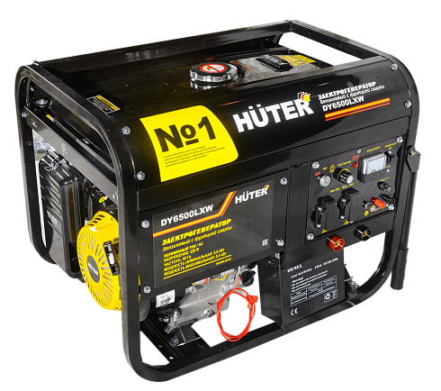 Портативный бензогенератор HUTER DY6500LXW (с функцией сварки)
