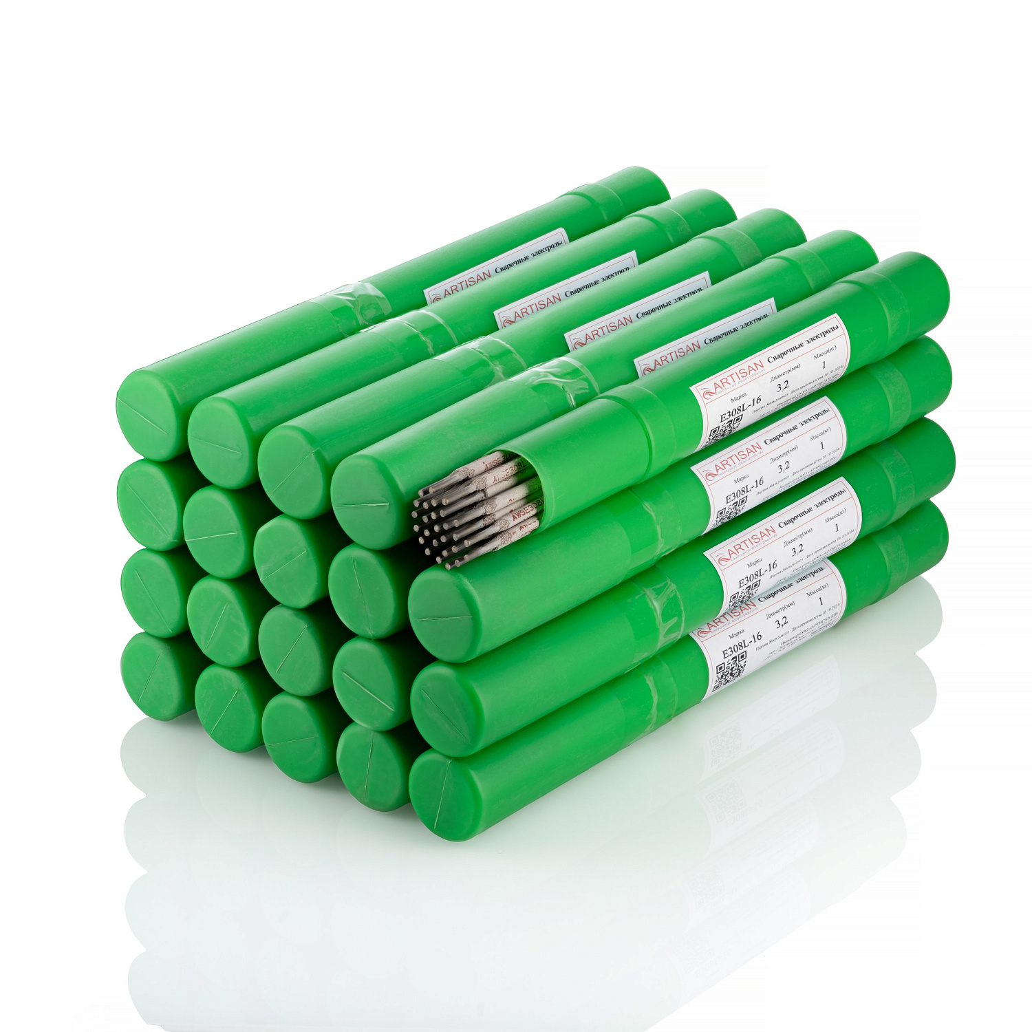 Электроды по нержавеющей стали Е308L-16 д.3,2мм (1кг) Артисан в Белгороде