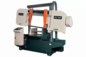 Полуавтоматическая гидравлическая портальная двухколонная ленточная пила - наклонная на 7,5 градусов в Белгороде