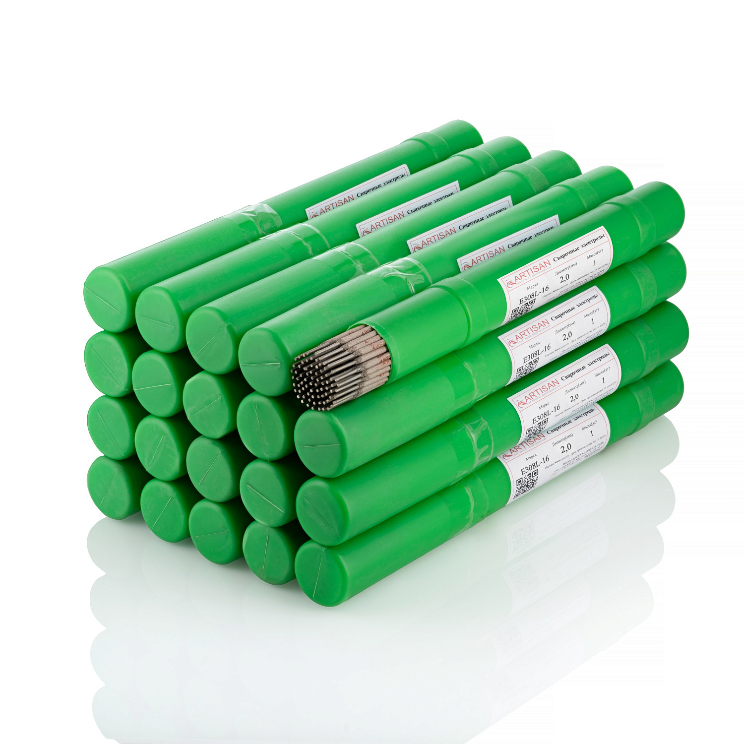 Электроды по нержавеющей стали Е308L-16 д.2,0мм (1кг) Артисан в Белгороде