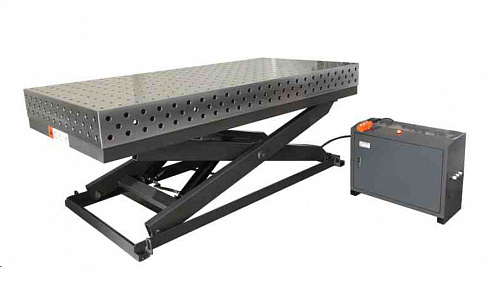 Сварочный гидравлический подъемный стол 3D система 16, 2400х1200х100