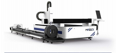 Двунаправленный волоконный лазерный станок для резки листов и труб MK-ST в Белгороде